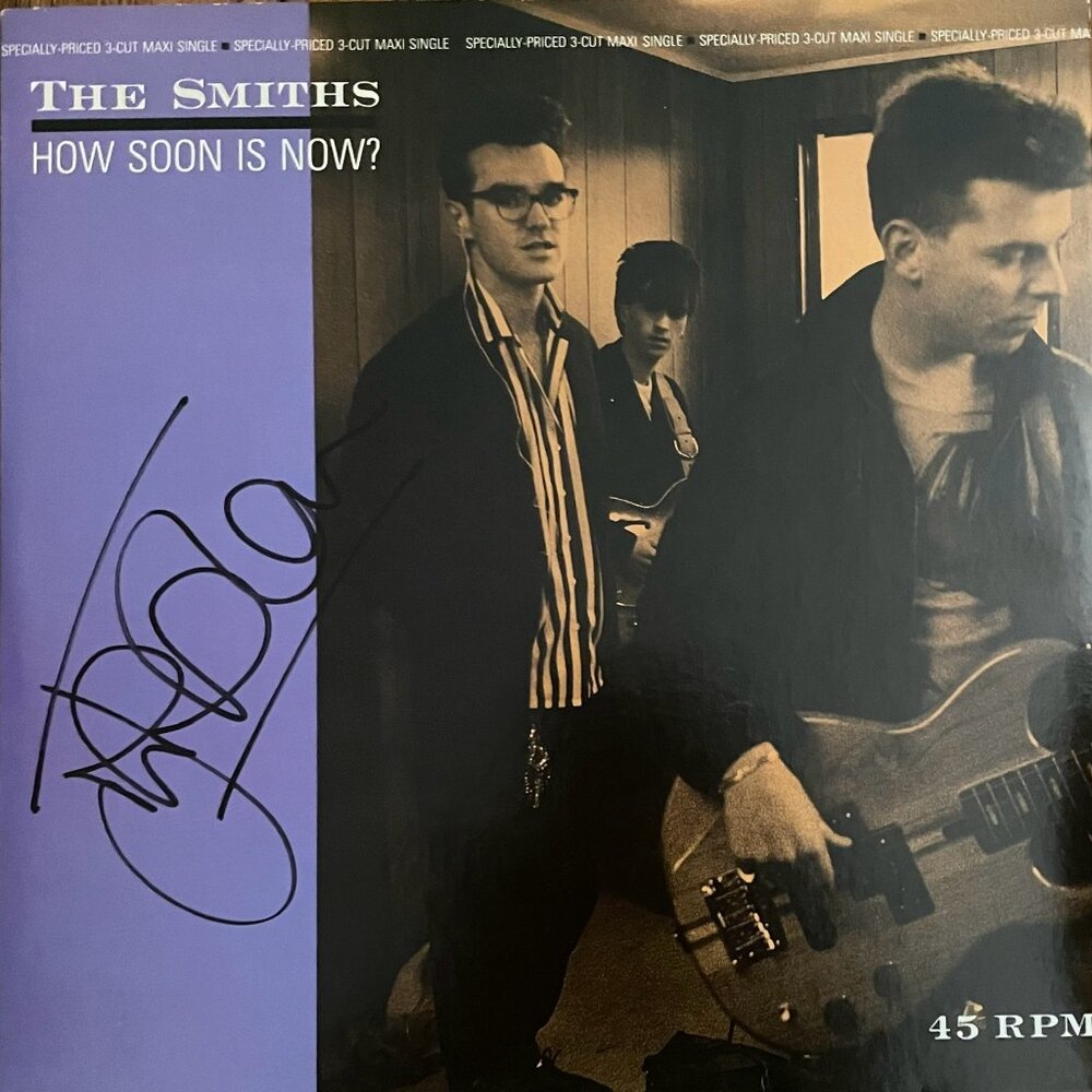 THE SMITHS Johnny Marr SIGNED Vinyl How Soon Is Now?